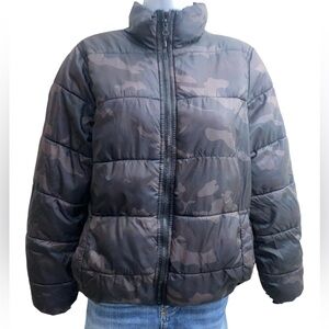 camo puffer jacket